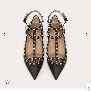 Valentino Garavani ROCKSTUD ANKLE  BALLET FLAT